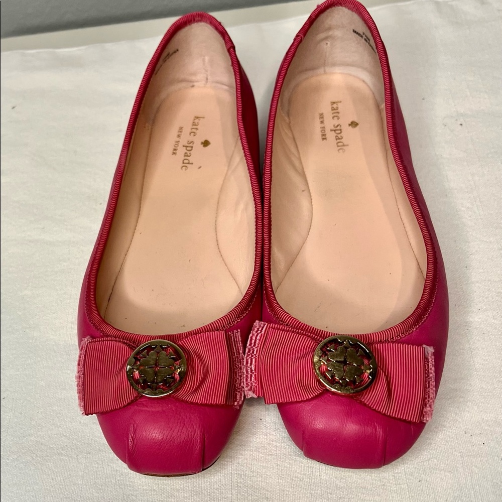 Kate Spade Pink soft leather flats